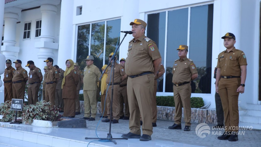 Bupati Asahan Pimpin Apel Perdana