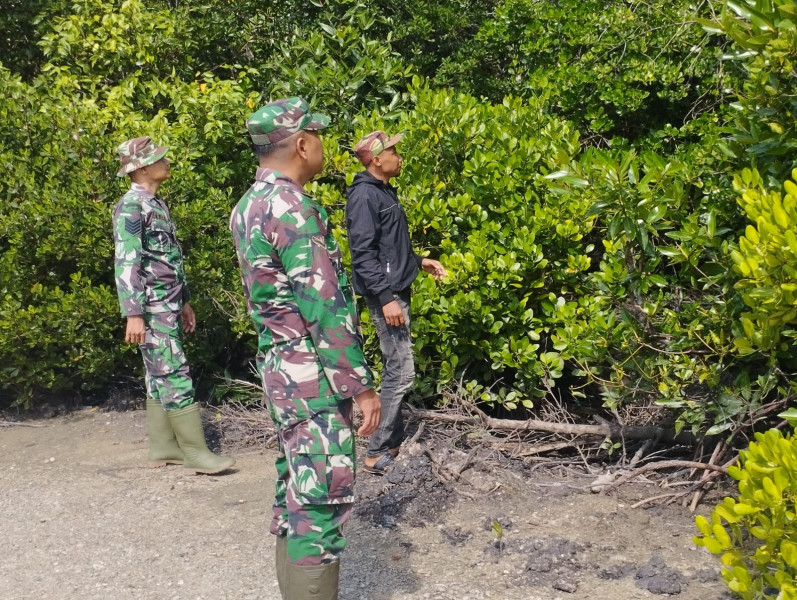 Babinsa Koramil 06/Merbau Sosialisasi Pentingnya Pencegahan Karhutla