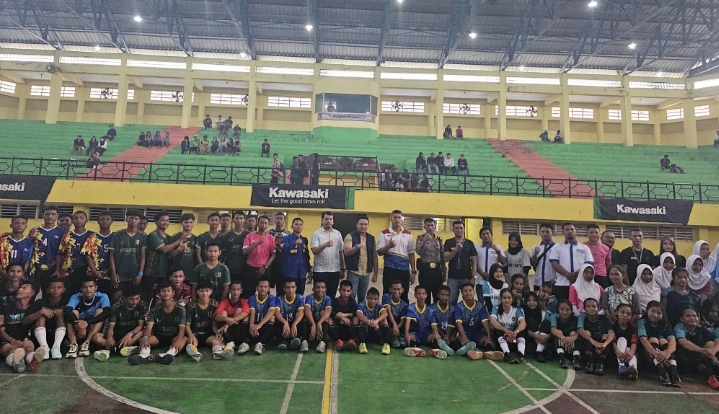 Ketua Karang Taruna Buka Tournamen Futsal Antar Pelajar se Kabupaten Labuhanbatu Raya