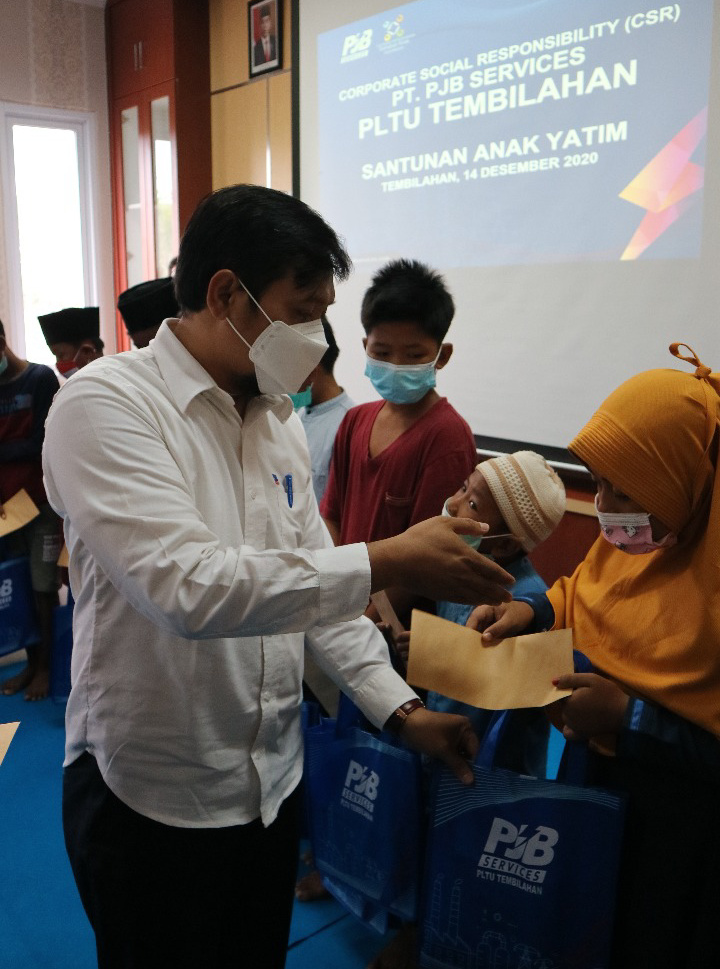 Implementasi CSR, PLTU Tembilahan Santuni Anak Yatim Piatu