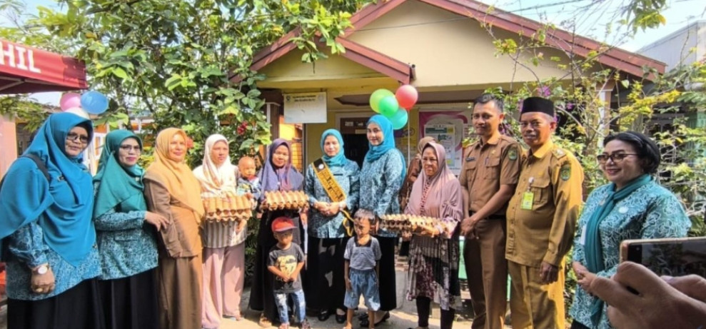 Pantau Proses Pelayan Kesehatan Kartika Sari Erisman Tinjau Posyandu Pelita Jaya