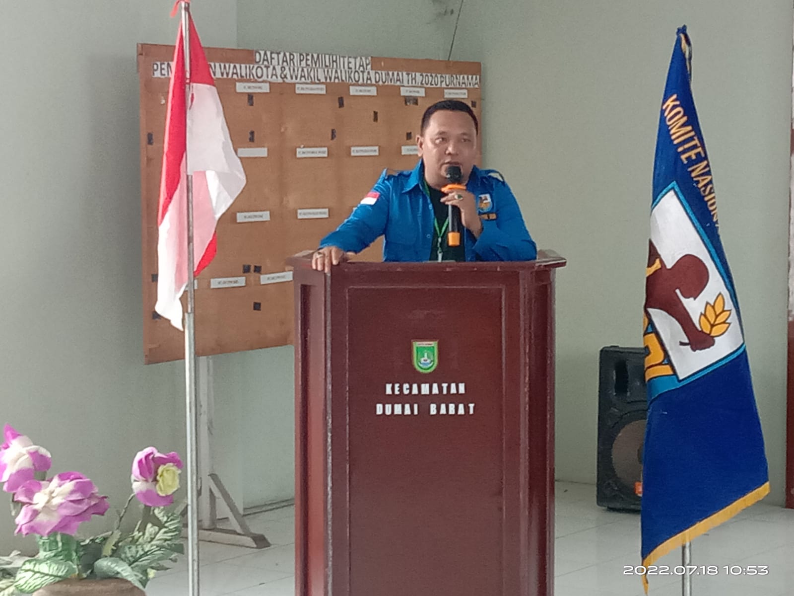 Ketua Panitia Pelaksanaan Musyawarah Kecamatan KNPI Dumai Barat Ucapkan Terima Kasih