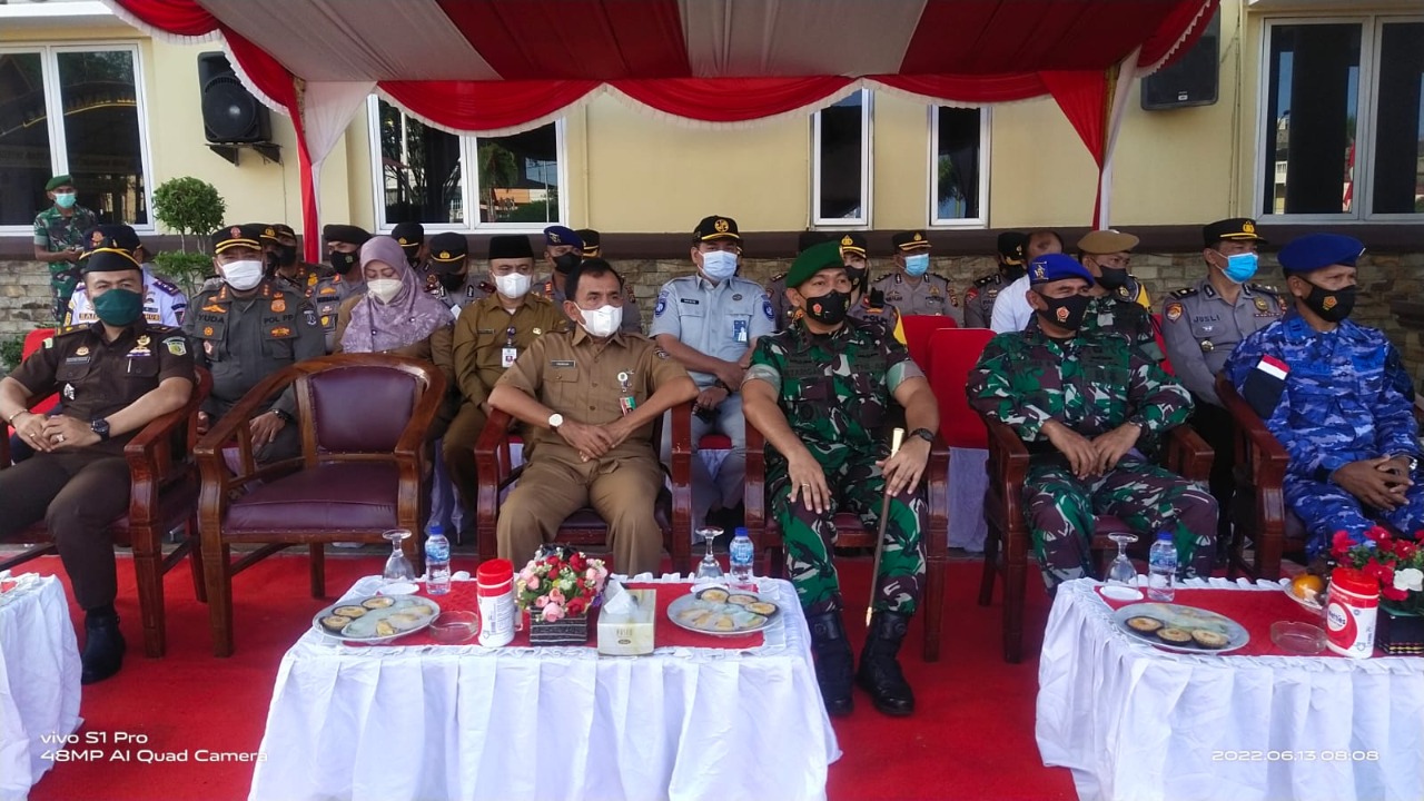 Letkol arh Hermansyah Tarigan SE Hadiri Apel Gelar Pasukan Sempena Operasi Patuh Lancang Kuning