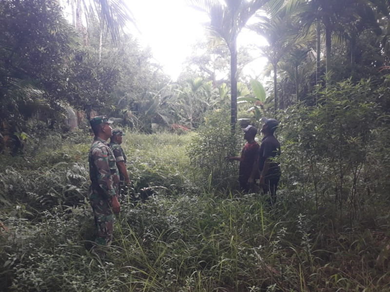 Babinsa Koramil 06 Merbau Berharap Masyarakat Jangan Membuka Lahan Dengan Cara Dibakar