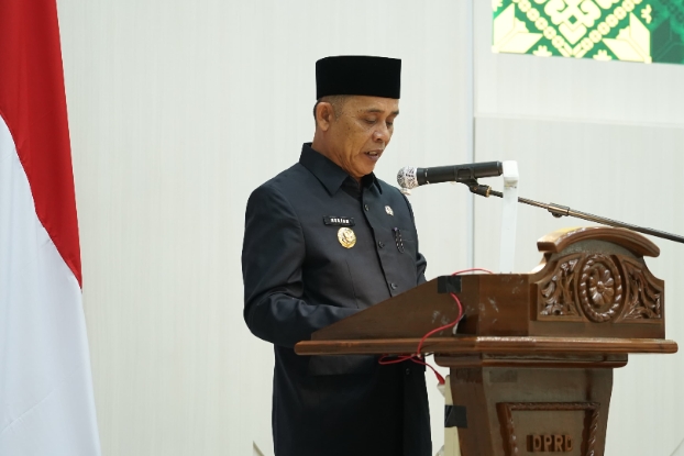 Bupati Inhil Hadiri Paripurna DPRD, APBD Inhil 2026 Resmi Disahkan