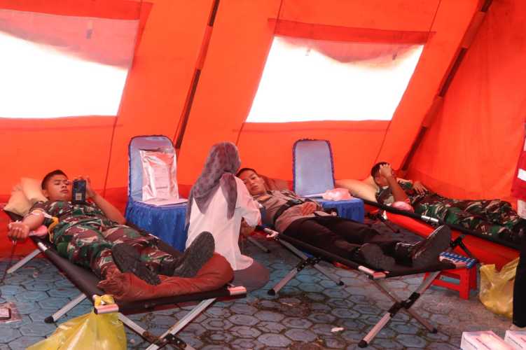 Menjelang HUT Basarnas Ke-51 Tanggal 28 Febuari Nanti, KKP Basarnas Natuna Mengadakan Donor Darah