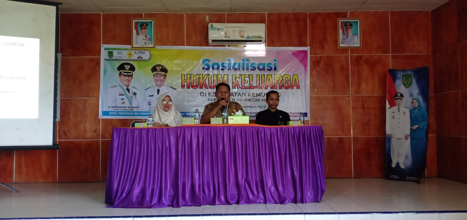 Dinas P2KBP3A Inhil Laksanakan Sosialisasi Hukum Keluarga di Kecamatan Kemuning