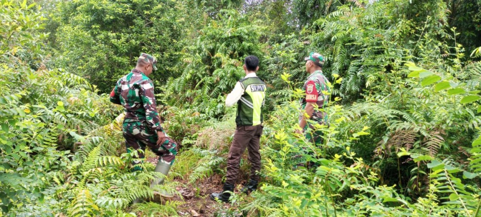 Babinsa Koramil 06/Merbau Gencar Patroli Karhutla di Desa Renak Dungun Bersama Masyarakat