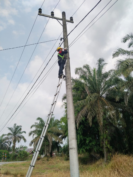 Tingkatkan Keamanan dan Pelayanan, PLN Icon Plus Lakukan Preventive Maintenance di Jalur Desa Airmas Kuansing