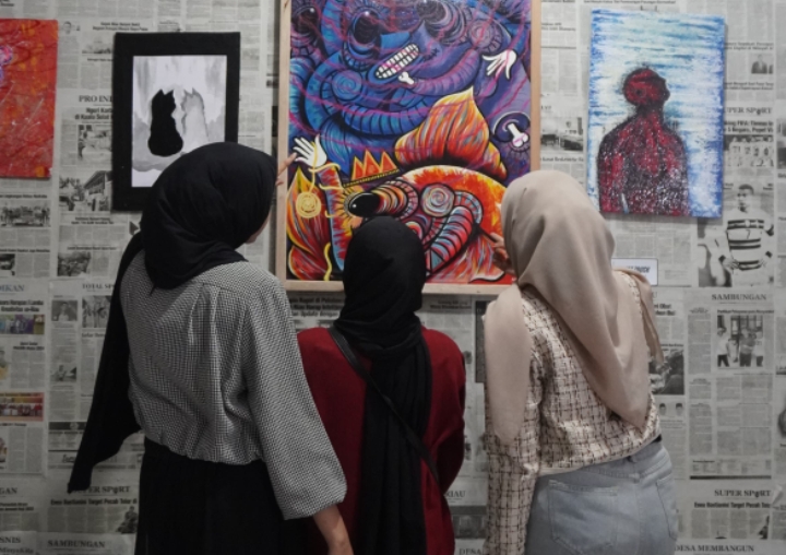 Kian Kreatif, Mahasiswa Unisi Baru-baru ini Buka Pameran Art Media Amulet