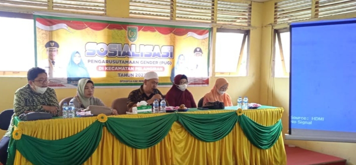 DP2KBP3A Inhil Laksanakan Sosialisasi PUG di Kecamatan Pelangiran