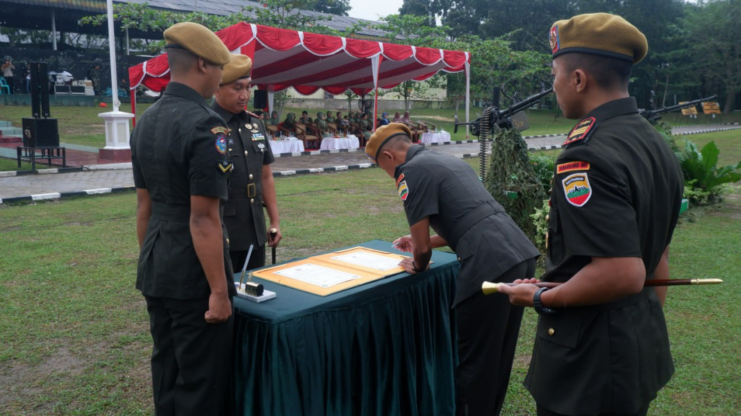 Kodim 0320/Dumai Siap Bersinergi Dengan Danden Arhanud 004/WSBY Yang Baru