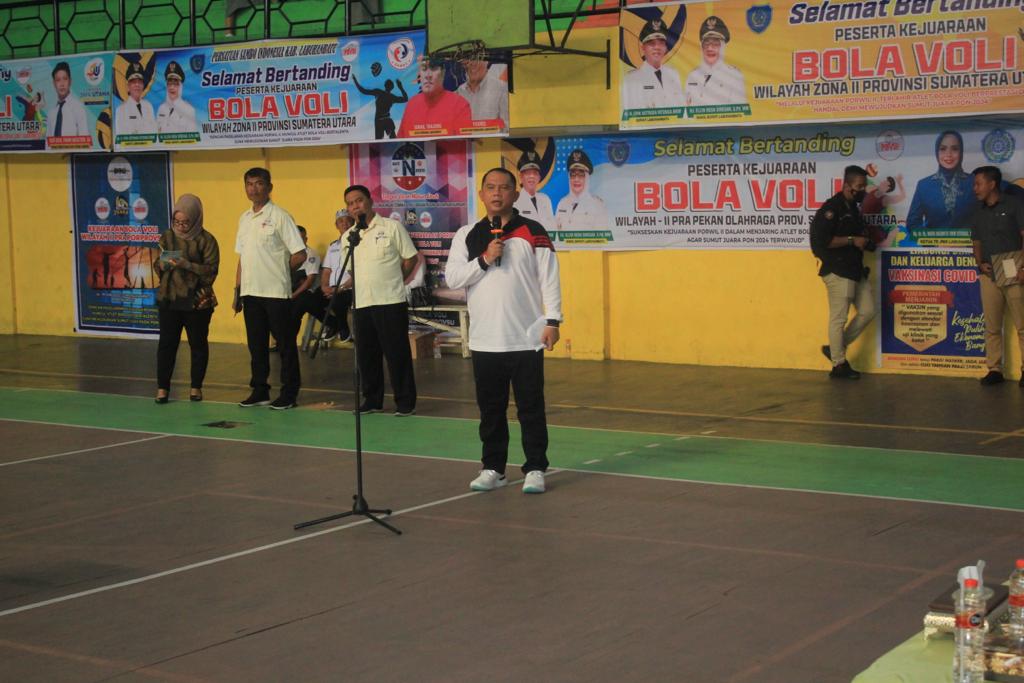Bupati Labuhanbatu Buka Kejuaraan Bola Voli Wilayah Zona ll Provinsi Sumatera Utara
