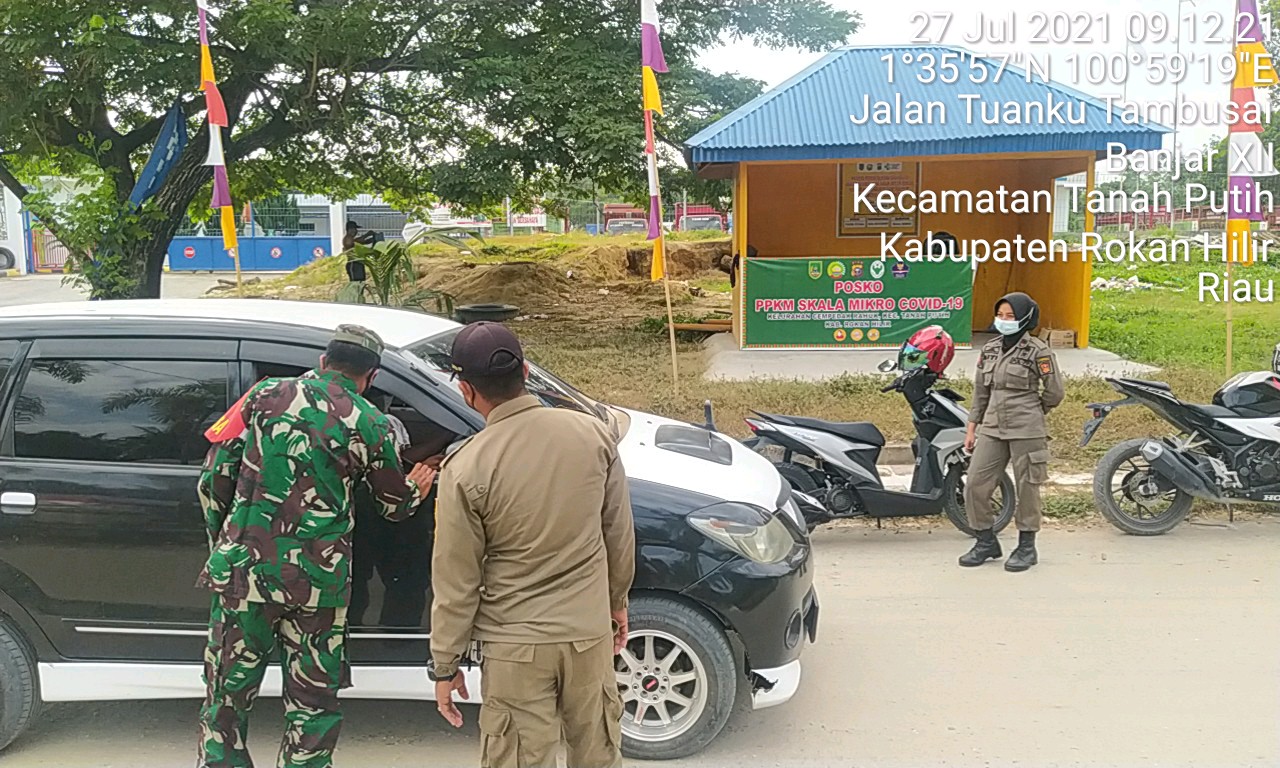 Babinsa Koramil 02/TP Kembali Laksanakan PPKM Bersama Stakeholder