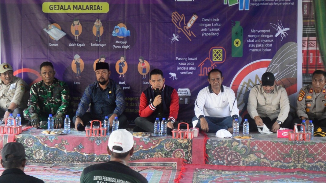 Pj Bupati Inhil Turun Langsung Tindak Lanjuti Kasus KLB Malaria di Kuala Selat