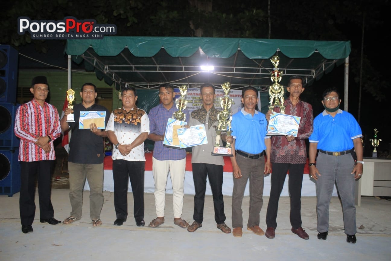 Kecamatan Bakung Serumpun Sukses Melaksanakan Turnamen Sepak Bola Hingga Penutupan