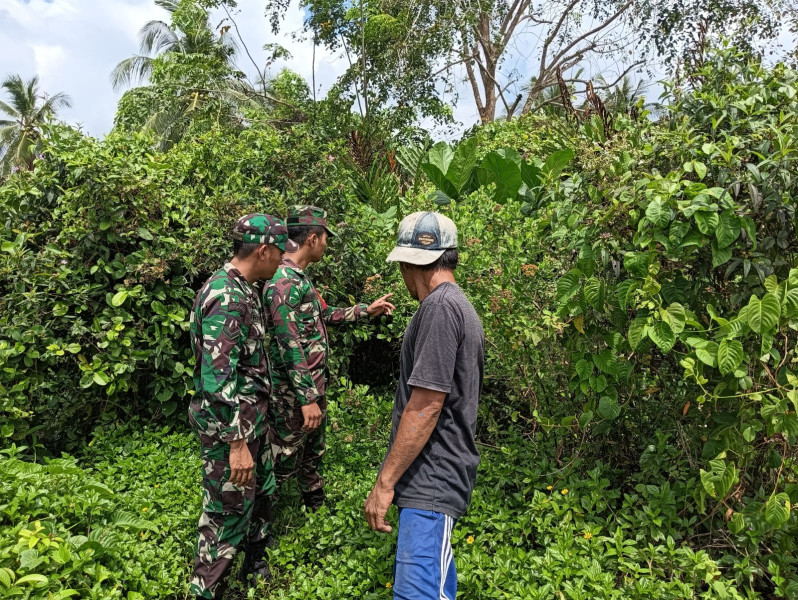 Babinsa Koramil 06/Merbau Sosialisasikan UU Penjerat Pembakar Hutan