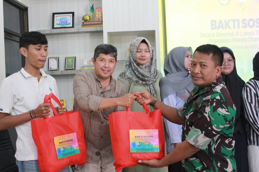 Persit KCK Cabang LXXV Dim 0320 Dumai Gelar Bakti Sosial Serentak Bersama Dharma Pertiwi