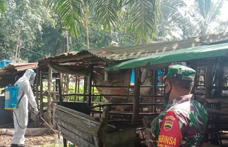 Giat Pendampingan Sertu Sareh Penyemprotan Disinfektan