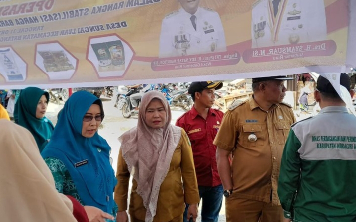 Disdagtri Inhil Dampingi Pemprov Gelar Pasar Murah