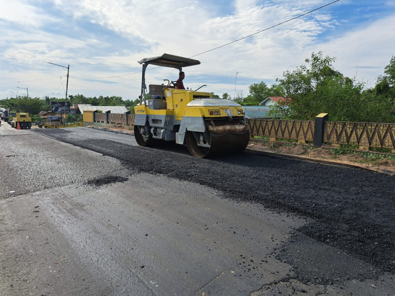 Vendor CV Agami Riau Mandiri Dan KID Laksanakan Perbaikan Jalan Serta Jembatan