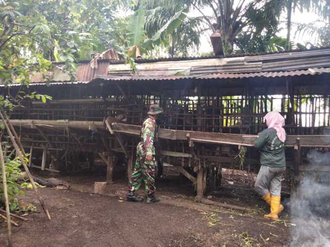 Sertu Sugianto Laksanakan Sosialisasi dan Patroli Cegah PMK