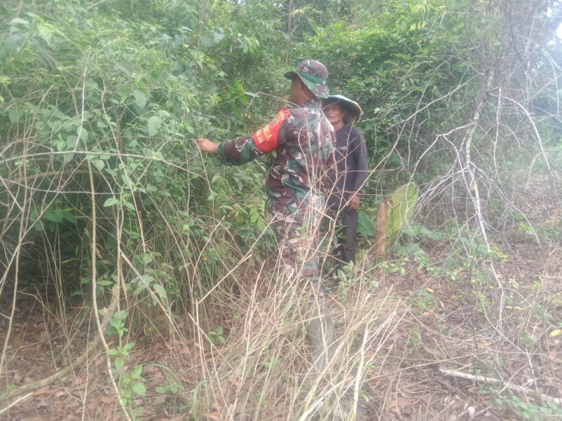 Serka Suandi Sosialisasikan Larangan Bakar Lahan di Wilayah Rawan Karhutla