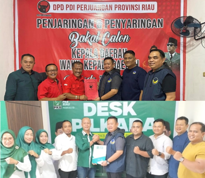 Kemarin ke NasDem, Kali ini Yopi Arianto Mendaftar ke PDIP dan PKB Riau