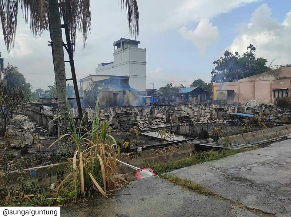 DPKP Inhil Sebut Tidak Ada Korban Jiwa Kebakaran di Kateman