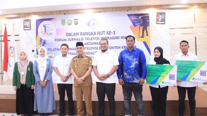 Ketua DPRD Inhil Hadiri Pelatihan Jurnalistik dan Konten Kreator