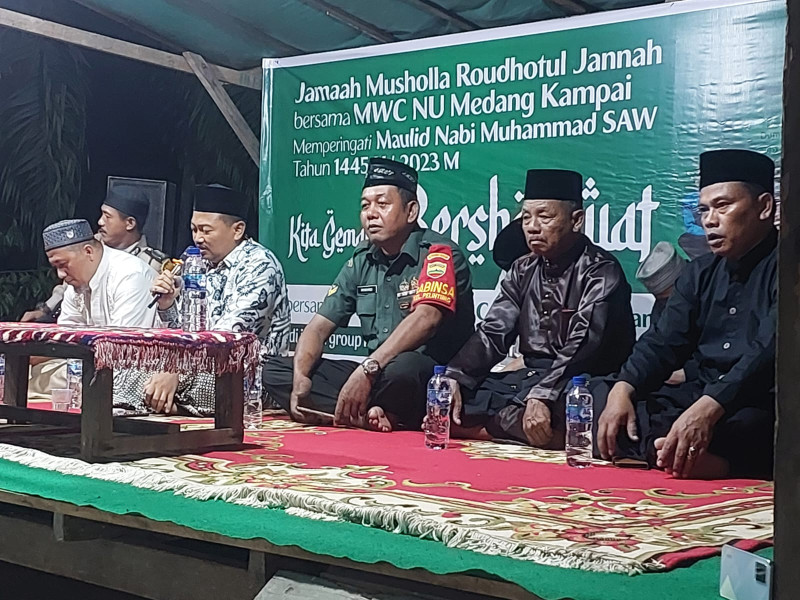 Sertu Misriyadi Hadiri Perayaan Maulid Nabi Muhammad SAW