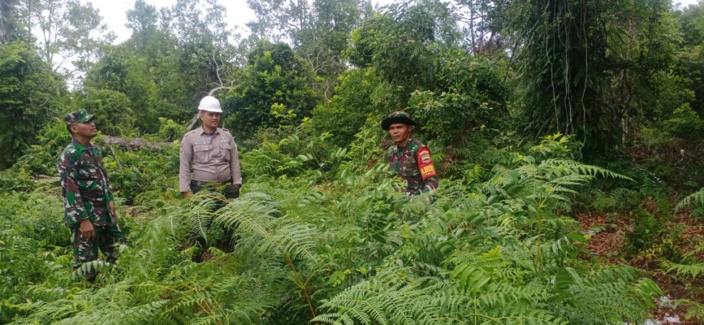 Sosialisasi Terkait Karhutla Kepada Masyarakat Oleh Babinsa Koramil 06 Merbau