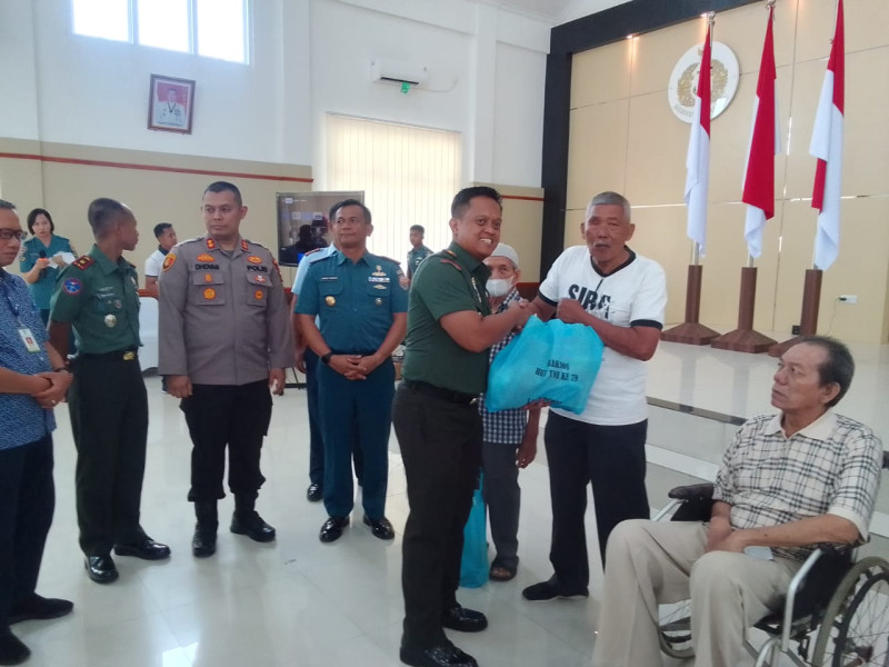 Sempena HUT TNI, Dandim 0320/Dumai Melaksanakan Kegiatan di Mako Lanal