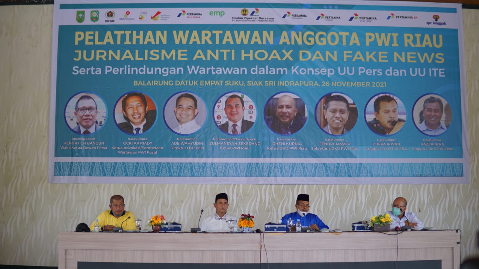 PWI Riau Gelar Pelatihan Jurnalisme Anti Hoax dan Fake News bagi Wartawan