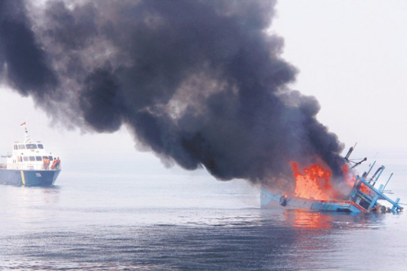 Kepergok Tangkap Ikan Ilegal, 3 Kapal Indonesia Dibakar Australia