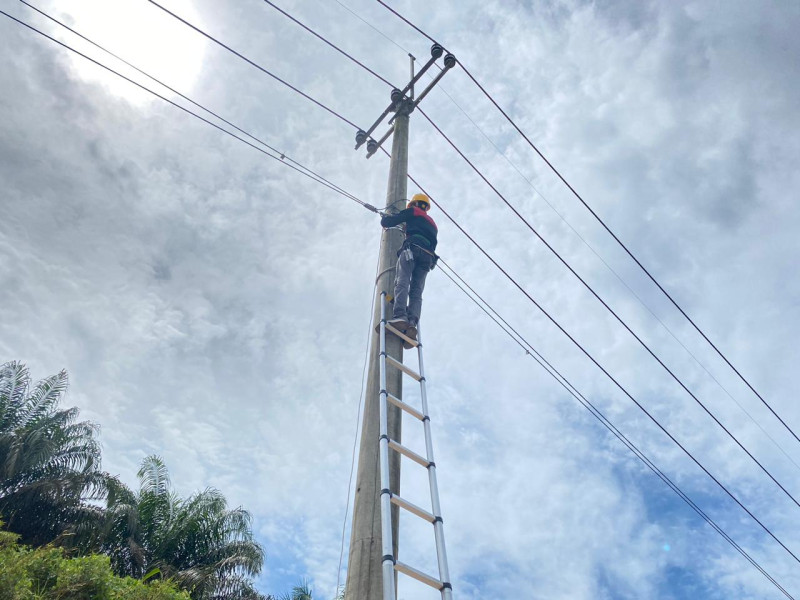 Jaga Aset, PLN Icon Plus Sumbagteng Lakukan Preventive Maintenance Jalur Pelalawan-Siak