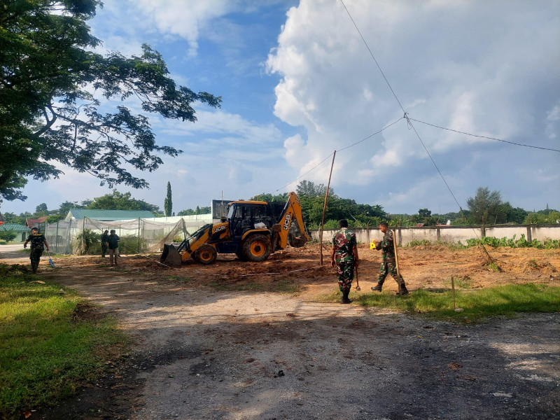 Pembangunan Unit Pelayanan Gizi oleh Kodim 0320/Dumai Dimulai