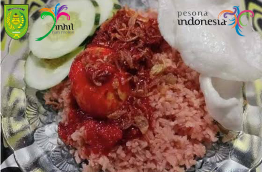 Lezatnya Nasi Merah Khas Tembilahan