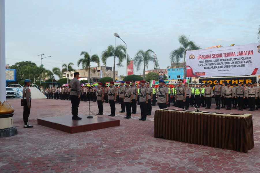 Polres Dumai Gelar Serah Terima Jabatan, Dandim 0320/Dumai Harap Sinergitas Dapat Terus Ditingkatkan