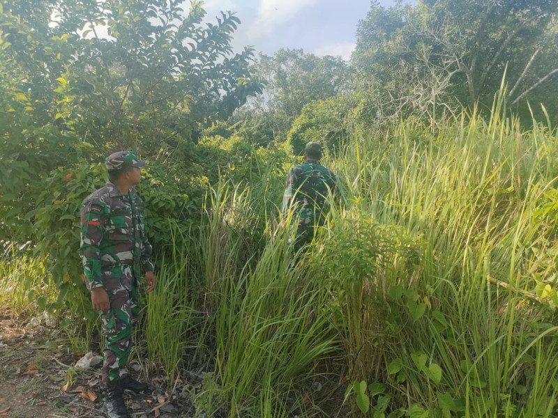 Komsos Dalam Rangka Mencegah Karhutla Dilaksanakan Oleh Babinsa Koramil 06 Merbau di Desa Kuala Merbau