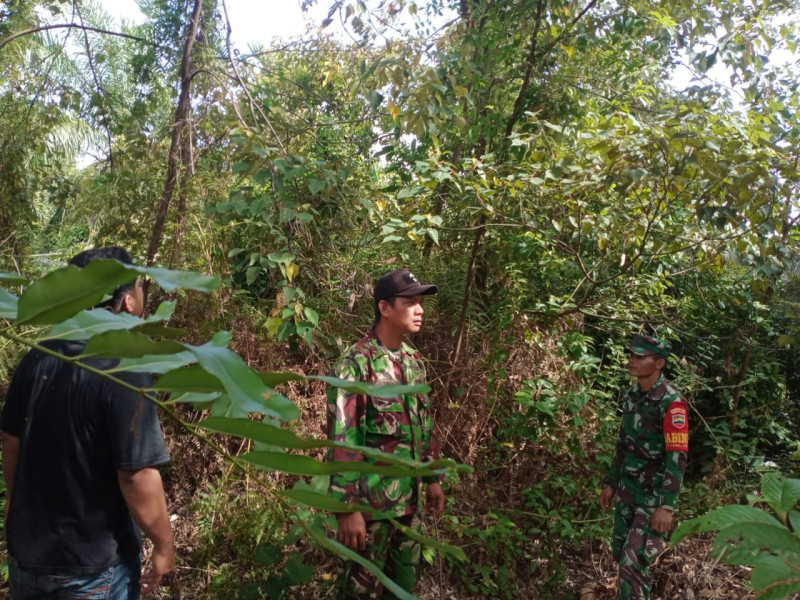 Pelaksanaan Rutin Babinsa Koramil 06 Merbau Dalam Mencegah Karhutla