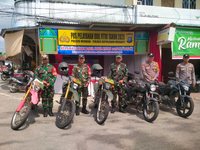 Kodim 0303/Bengkalis dan Polri Laksanakan Pemantauan Arus Mudik, Wujud Sinergitas Dalam Melayani Masyarakat