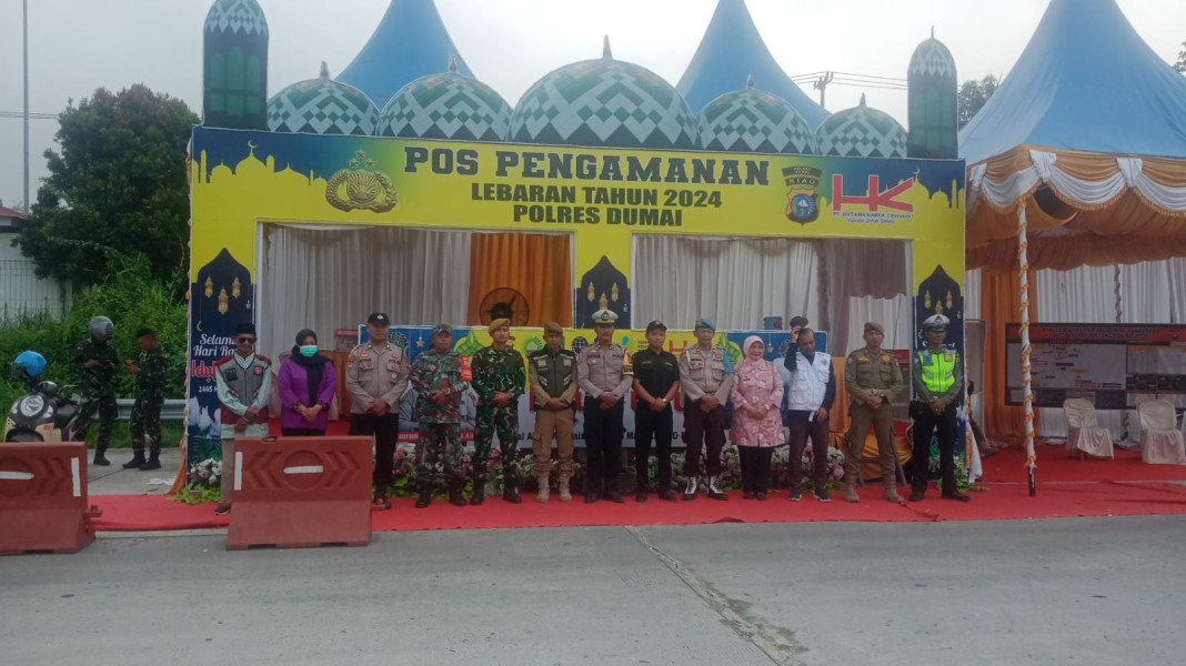 Komitmen Koramil 02/BK, Menjaga Keamanan Lebaran di Pintu Tol Dumai-Pekanbaru