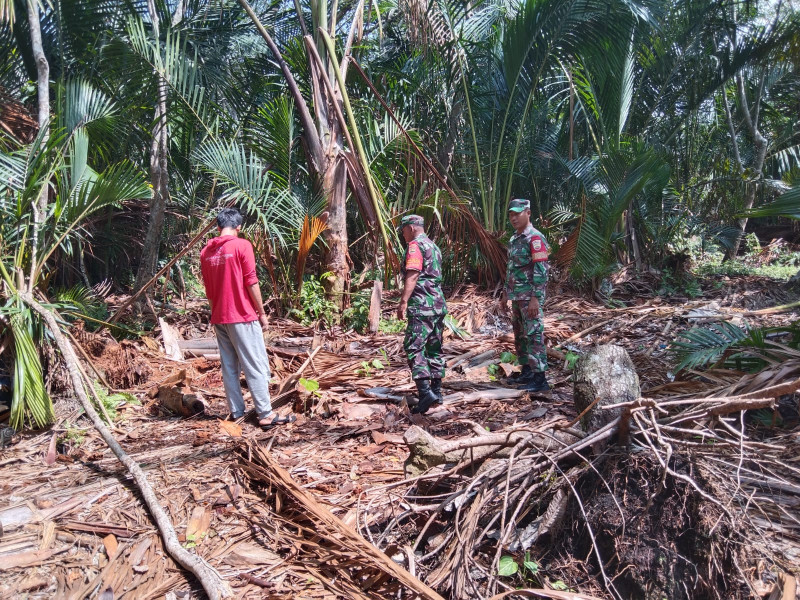 Upaya Babinsa Koramil 06 Merbau Dalam Mencegah Terjadinya Karhutla