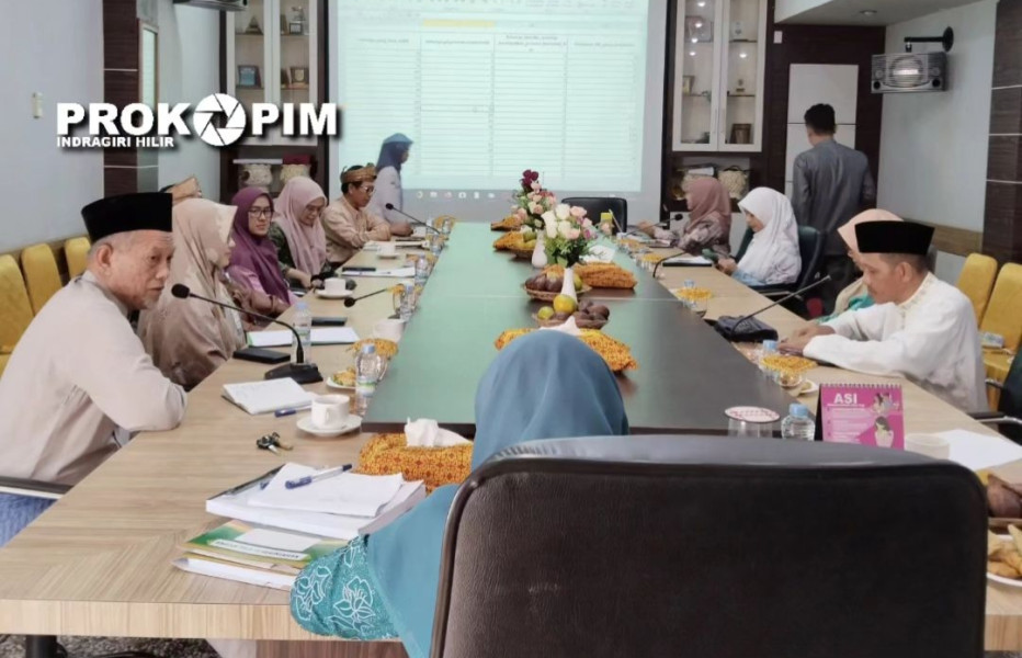 Dipimpin Hj Katerina Susanti Dinkes Inhil Hadiri Rapat Progres Aksi di Web Bangda Bersama TPPS