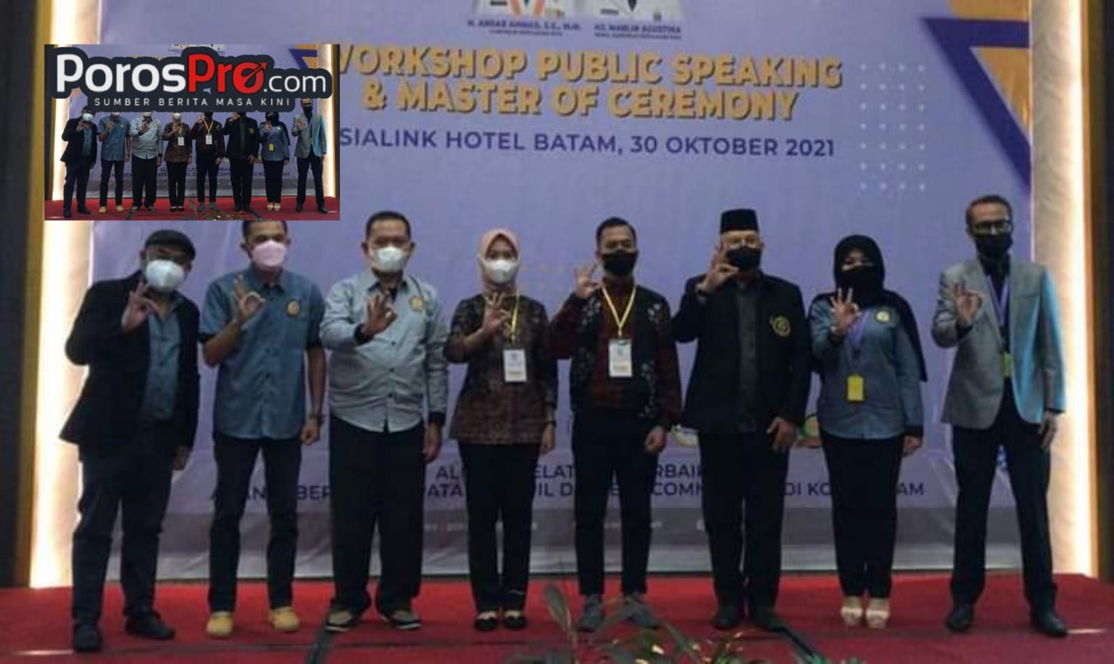 Gubernur Kepri Diwakili Asisten II Membuka Secara Resmi Workshop Public Speaking