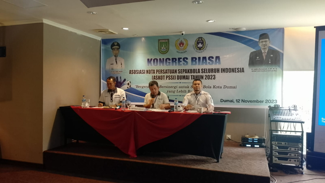 Kongres Biasa Askot PSSI Dumai, Walikota Siap Dukung Perkembangan Sepakbola Dumai