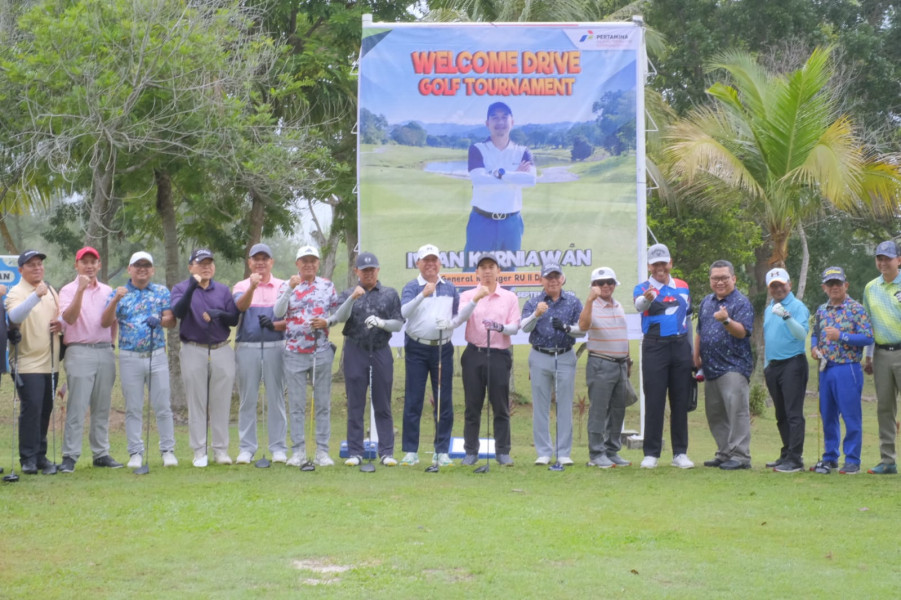 Letkol Inf Antony Tri Wibowo Ikuti Pertandingan Golf Bersama PT KPI di Lapangan Putri Tujuh