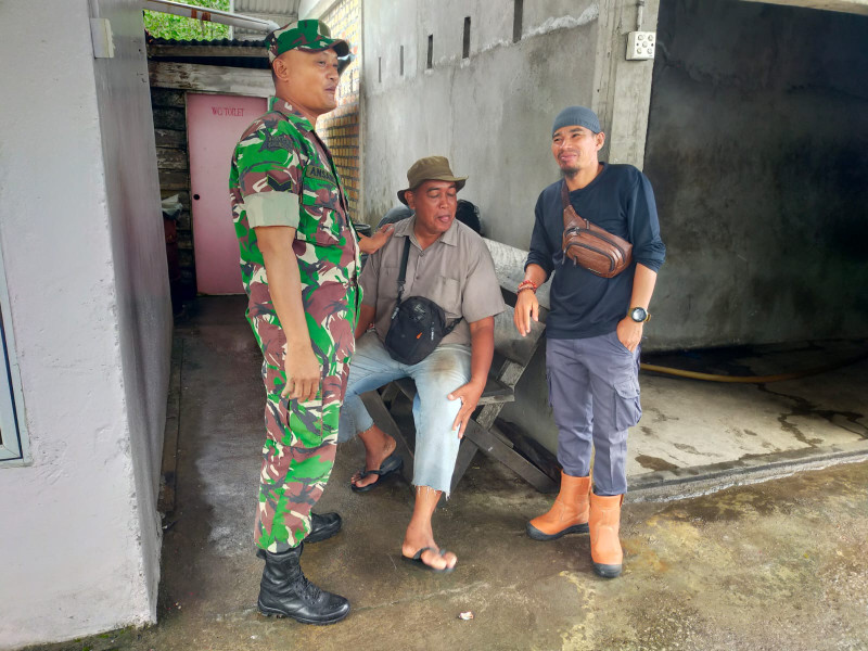 Sertu Ansari Tekankan Gotong Royong dan Bahaya Narkoba di Kampung Pancasila