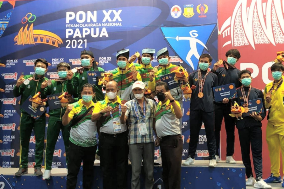 Riau Juara Umum Cabor Anggar PON XX Papua